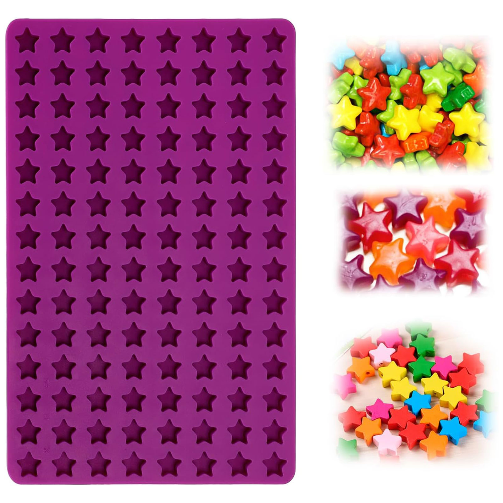 Gummy Candy - Moldes de Silicona con 112 Cavidades