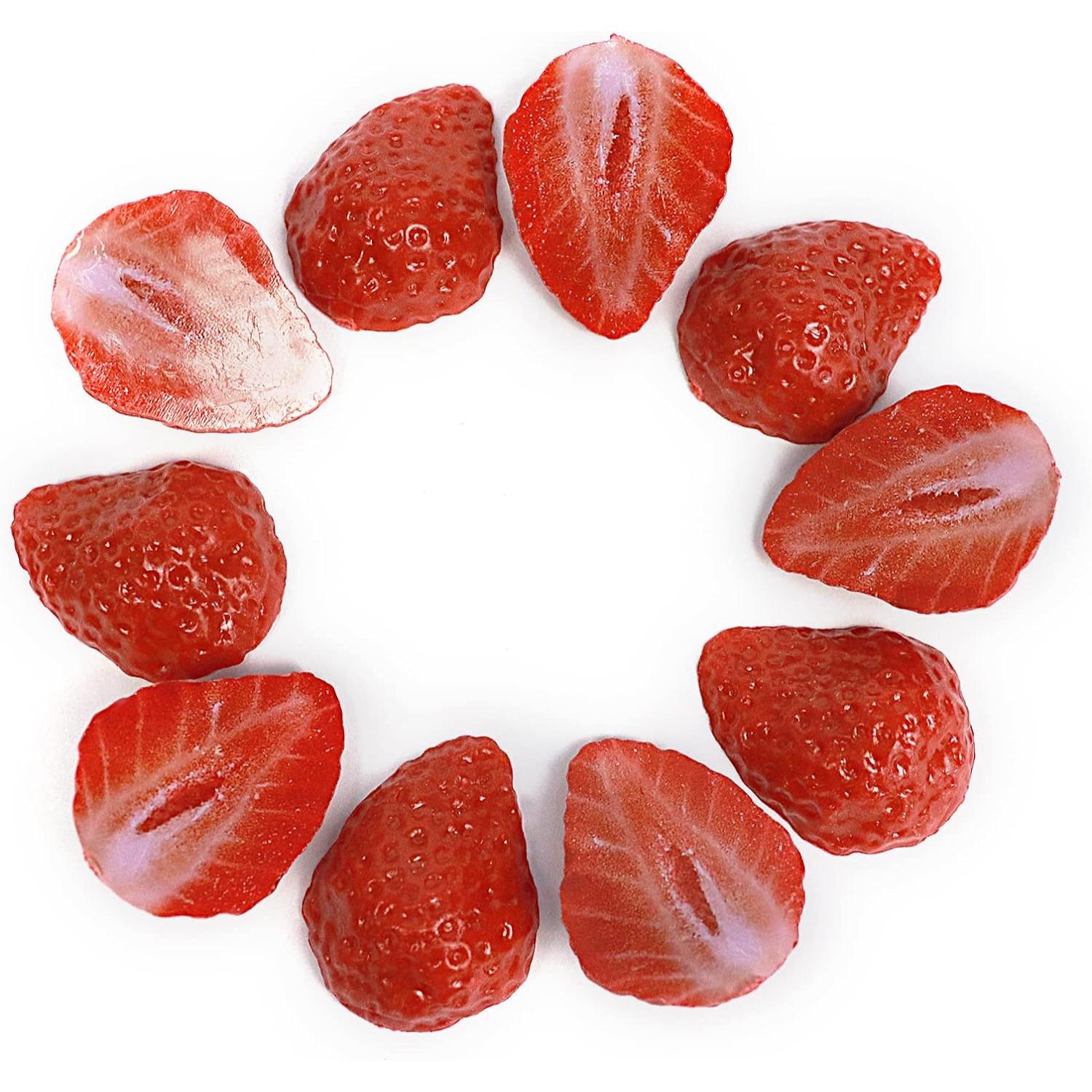 Chocolate Snack - Pétalos de fresa artificiales, decoraciones de