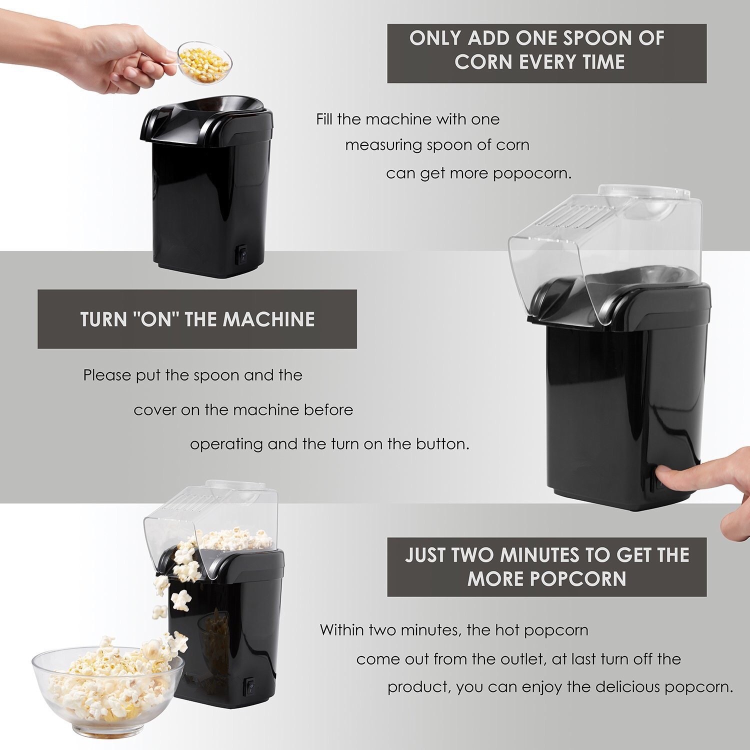 Máquina para hacer palomitas d - Popcorn reseña y precio