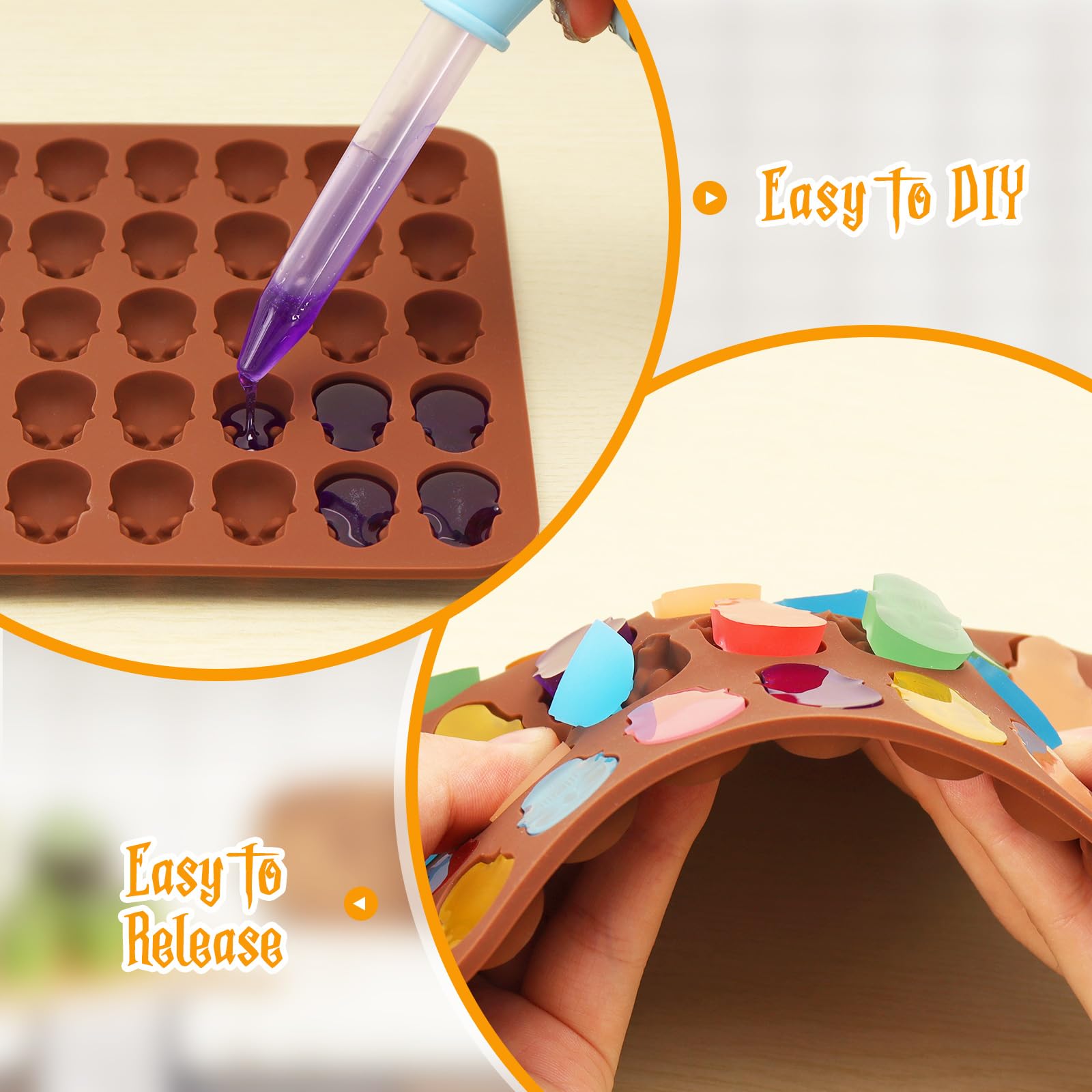 Paquete de 1-2 Moldes de Silic - Gummy Candy reseña y precio