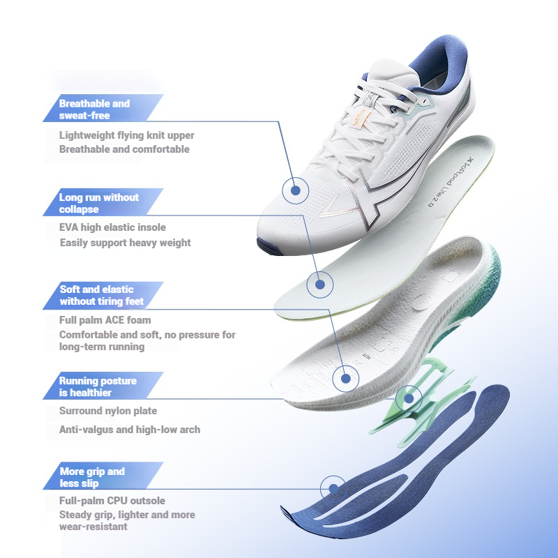 Xtep 2000km Plus zapatillas pa - Trail Mix reseña y precio
